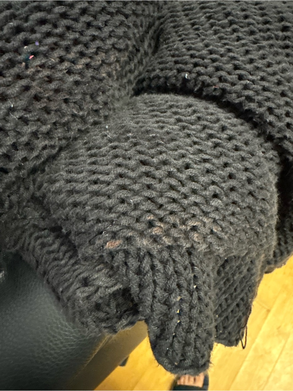 Black Wooden ships crew cotton knit - Picture 3 of 4
